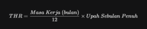 cara hitung thr
